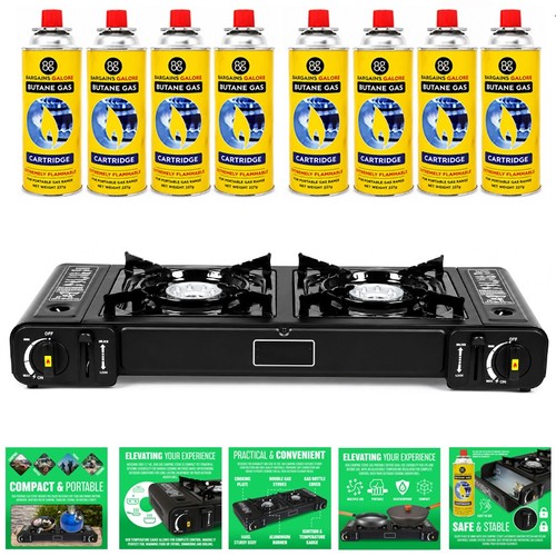 Double portable outdoor gas - double,
