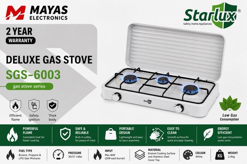Starlux deluxe burner gas - 3,