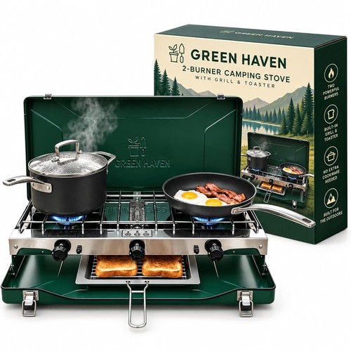 Green haven camping stove - haven, |