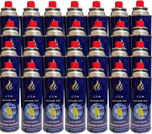 28x butane gas - gas, bottles