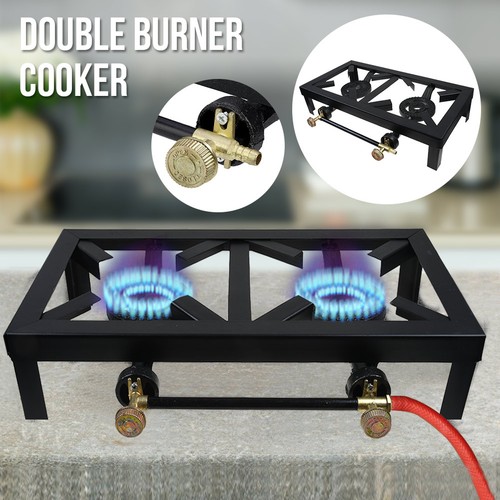 Portable double burner gas - burner,