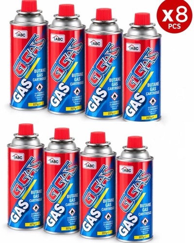 Butane gas bottles - 8x,