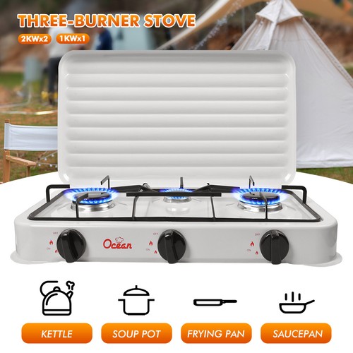 Portable double burner gas - portable, 3