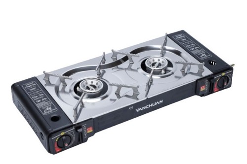 Portable double burner gas - double,
