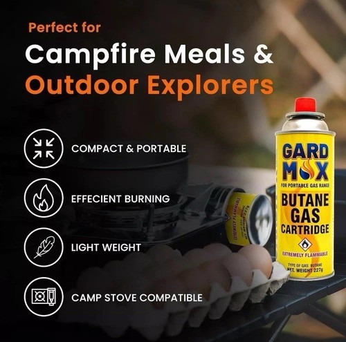 32x new butane gas canisters - 32x,