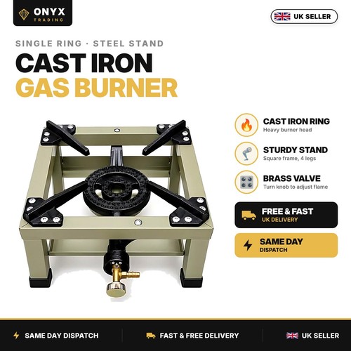 Cast iron gas - iron, burner